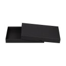 Folding box 15.2 x 21.4 x 2.5 cm, black, with lid,...