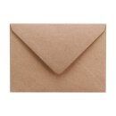 Envelope B6 KRAFT, smooth, brown, recycled paper, wet...