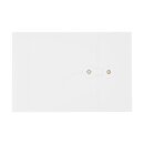 Envelope C5, white, 25 mm, string and button, kraft paper