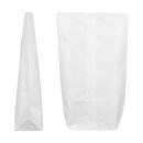 Paper bag, kraft paper, white, various sizes 16,5 x 26 cm