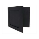 PacNo. 2, black, grained, CD case w. Window + Slot