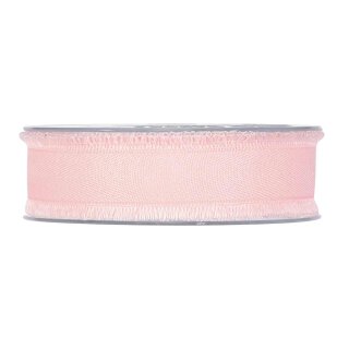 Cotton ribbon fringes, pink, 25 mm x 15 m