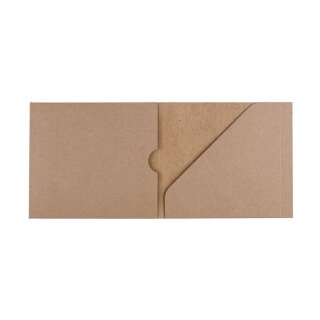 CD case PacNo. 3, kraft cardboard, for CD and booklet - 10 pcs/pack