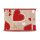 Dekoband "rote Herzen", natur, 60 mm x 10 m, Geschenkband, Baumwollband