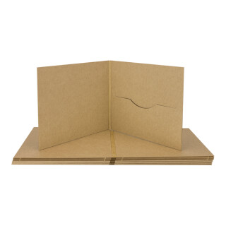 CD digifile cover with 1 slot, brown, kraft cardboard PN5