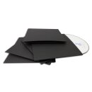 10 x CD sleeve, matt black, premium cardboard, unprinted