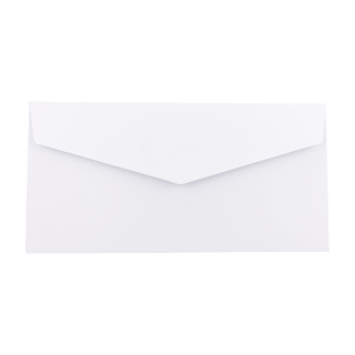 Umschlag DL 110 x 220 mm, Weiß, glatt, haftklebend, Kuvert