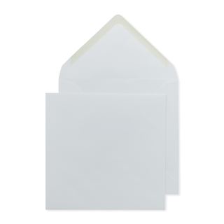 Envelope 155 x 155 mm, white, smooth, eucalyptus paper 120 g/m² wet glue