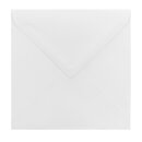 Umschlag, Kuvert 155 x 155 mm, Weiß, glatt, Eukalyptuspapier 120 g/m² nassklebend