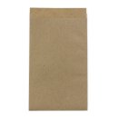Paper bag, 85 x 132 mm, 70 g/m² kraft paper, smooth, Flap - 100 pcs/pack