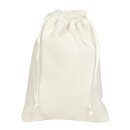 Samtbeutel mit Zugband, Weiß, 10 x 14 cm,...