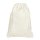 Gift bag with drawstring, white, 10 x 14 cm, velvet - 10/pack