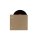 CD wallet with filing holes, kraft cardboard 283 g/m², brown