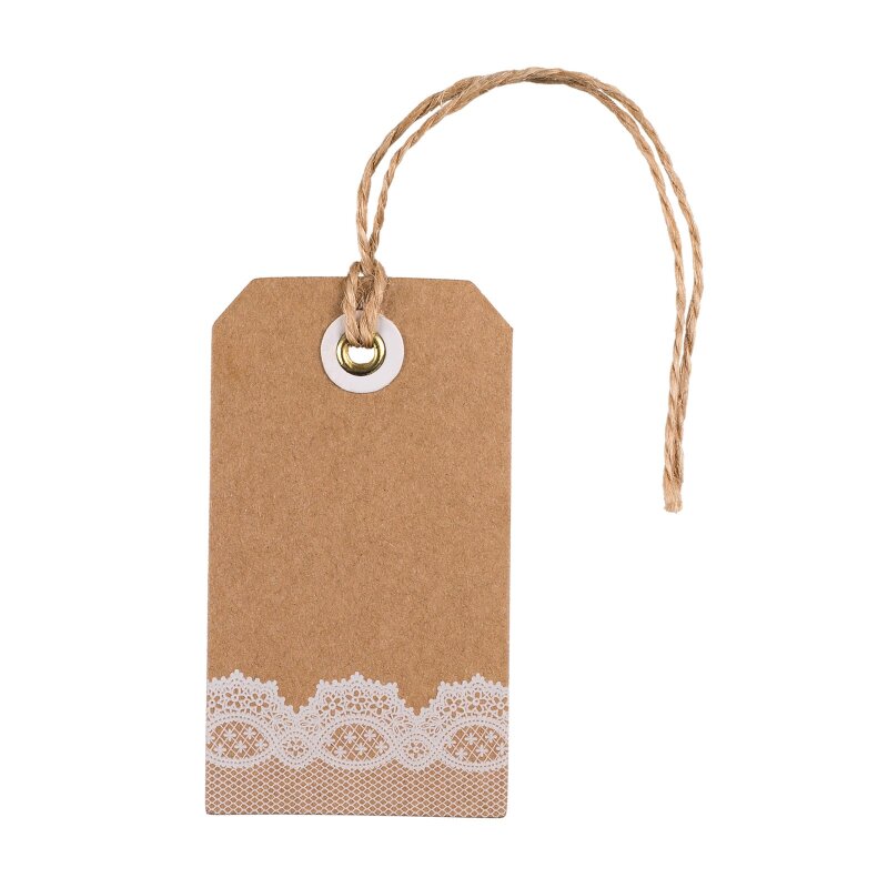 24 Hang tags, Kraftboard with white print Order now!, 4,95