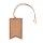 24 Hang tags, Kraft cardboard double with cord 2,3 x 7 cm