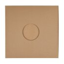 LP sleeve with hole 100 mm, for 12" Vinyl, kraft cardboard