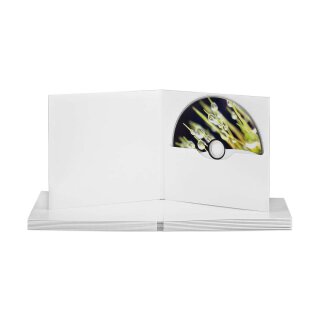 CD cover, 1 slot, white, matt, chromo board - 10 pcs/pack