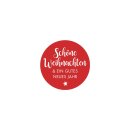 Sticker "Schöne Weihnachten", 35 mm rund,...