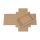 Faltschachtel 10 x 14 x 2,5 cm, Braun, mit Deckel, Kraftkarton - 10er Set