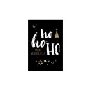 Gift Cards HOHOHO, Black, Gold, Gift Tags with Decorative...