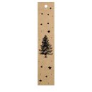  Christmas gift tags , kraft paper look, 170 x 30 mm - 12...