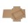 Folding box 13.6 x 18.6 x 2.5 cm, brown, with lid, kraft cardboard - 10 boxes/set