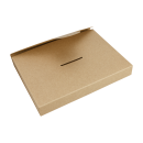 Folding box "Mailer C6", 16.2 x 11.4 x 2.0 cm, Brown, Kraft cardboard, KraftPak - Set of 10