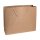 Shopping bag nature, 56 x 45 x 20 cm, kraft paper, with cotton handle - 12 pcs/pack