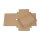 Faltschachtel 16,8 x 12 x 2 cm, Braun, Deckel, Kraftkarton - 10er Set