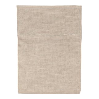 Linen bag, 10,5 x 14 cm,  dove grey - 10er pack