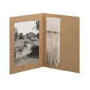 Fotomappe 15,6 x 21,5 cm mit Passepartout und Einstecktasche, Braun - 10 Stück/Pack