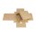 Faltschachtel 10,4 x 10,4 x 2,5 cm, Braun, mit Deckel, Kraftkarton - 10 Schachteln/Set