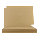A5 Kraftkarton 410 g/m², 14,8 x 21 cm, unbedruckt, braun, Bastelkarton - 25 Blatt/Pack