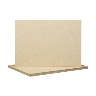 Scrapbooking Graspapier Natur DL 275 g/m² Bastelkarton umweltfreundlich zum Basteln für Karten 25 Blatt DL