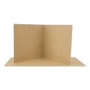Folding card 120 x 120 mm, 283 g/m² kraft cardboard,...