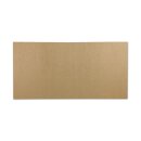 Folding card 125 x 125 mm, 283 g/m² kraft cardboard, unprinted, brown