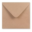 Envelope 155 x 155 mm, brown, smooth, paper 125 gsm, wet...