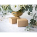 10 boxes 6 x 5.5 x 3.5 cm, kraft cardboard, for guest gift