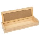 Pencil box made of wood, box with hinged lid, blank, for...