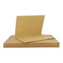 Folding card A7, kraft cardboard 244 g/m²,...