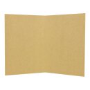 Folding card A7, kraft cardboard 244 g/m², unprinted, brown - 25 pcs/pack