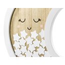 Guestbook: Moon and stars, birth, birthday, baptism, wood, white - 30 parts