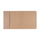 Photo folder C5 165 x 3 x 229 mm, flap and pocket, kraft cardboard, brown - 10 pcs/pack