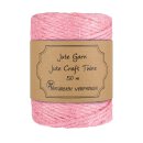 jute twine, dusky pink, jute string, 100 g, approx. 50 m,...