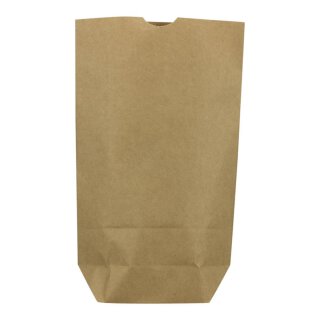 Bottom bag 1 ltr. 16,5 x 26 cm, double layer, kraft paper 70 g/m², brown