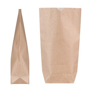 Bottom bag 1 ltr. 16,5 x 26 cm, double layer, inside parchment substitute, outside kraft paper
