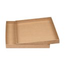 A4 Schachtel mit Stülpdeckel, Karton mit Kraftpapier bezogen, braun, 20 mm hoch