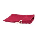 Wine red cotton bag with light drawstring, 9 x 12 cm, fabric bag, gift bag