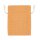 Orange cotton bag with light drawstring, 9 x 12 cm, fabric bag, gift bag