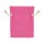 Pink Baumwollbeutel mit hellem Zugband, 9 x 12 cm, Stoffbeutel, Geschenkbeutel